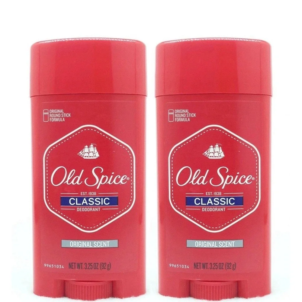 2 Old Spice CLASSIC ORIGINAL SCENT Deodorant Solid Men 3.25 oz‎